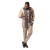 Color: Khaki, Size: XL - 2025 new traditional men's suit luxury gentleman's shirt suit casual trave F640-12000045940095050