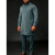 Color: Mint, Size: L - New Dashiki Men's Set Grey Round Neck Long Sleeve Luxury Brand Men's Suit Ca F640-12000039121959438