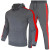 Color: black, Size: XXL - Fashion Men's Casual Suit Outdoor Sports Jogging Suit Hoodie + Sweatpants F640-12000034761993568