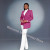 Color: PURPLE, Size: XL - Navy Women's Blazer 2-piece Set Fashionable Jacket Pants Set Ladies Suit  F640-12000036647738300