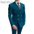Color: Lavender, Size: M - Fanlifujia Store 2024 Casual Sky Blue Men Suits Double Brested Peak Lape F640-12000038509519179