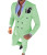 Color: green, Size: 6XL - High Quality 2024 Peak Lapel Men Suits One Button Groom's Wedding Suit Se F640-12000043088442172
