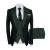 Color: black, Size: S - Men Suits 3 Pieces Tailored Best Man Groom Wedding Tuxedo Slim Fit Jacquard F640-12000031682934763