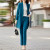 Color: Khaki, Size: XXXL, Ships From: CHINA - High End Office Professional Women's Blazer Pants 2-P F640-12000039702912939