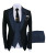 Color: PURPLE, Size: L - Mens Suit 3 Pieces Formal Fashion Solid Flat Color Tuxedos Jacket Wedding  F640-12000019731125955