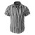 Color: black, Size: 5XL - Alternating Striped men's Shirts Summer Minimalist Shirts Beach Casual St F640-12000039223459384