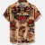 Color: SKY BLUE, Size: L - Summer Men's Dragon Pattern Element Shirt Social Casual Vintage Hawaiian F640-12000039223656035