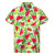 Color: Dark Grey, Size: 4XL - Tropical Watermelon Graphic Hawaiian Shirt Summer Street Short Sleeve F640-12000039223462490
