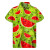 Color: Dark Grey, Size: 4XL - Tropical Watermelon Graphic Hawaiian Shirt Summer Street Short Sleeve F640-12000039223462490