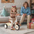 Toddler Tricycle Kids Trike with Adjustable Seat and Basket Aged 3-5 Years Old-Beige - Color: Beige D681-TQ10343BE