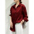 Color: Coffee, Size: L - All-match Satin Finish Shirts And Blouses Women Clothing Casual Top OL Lon F640-12000038605692363