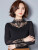 Color: black, Size: L - Hollow Out Women Spring Autumn Style Lace Blouses Shirts Casual Long Sleeve F640-12000032360270029