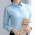 Color: Pink, Size: M - Elegant Women Shirts Woman White Shirt Long Sleeve Blouse Office Lady busine F640-12000033105590395