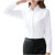 Color: Pink, Size: M - Elegant Women Shirts Woman White Shirt Long Sleeve Blouse Office Lady busine F640-12000033105590395