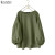 Color: green, Size: XL - ZANZEA Women's Blouses Trend 2024 Autumn Tops Casual O Neck Long Sleeve So F640-12000041873858004
