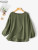 Color: green, Size: XL - ZANZEA Women's Blouses Trend 2024 Autumn Tops Casual O Neck Long Sleeve So F640-12000041873858004