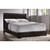 Queen size Dark Brown Faux Leather Upholstered Bed with Headboard Q280-CFQ1915151
