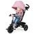 4-in-1 Baby Tricycle Toddler Trike with Reversible Seat and 5-Point Safety Harness-Pink - Color: Pi D681-TQ10182PI