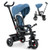 4-in-1 Baby Tricycle Toddler Trike with Convertible Seat-Blue - Color: Blue D681-BC10056BL