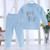 Color: Color background blue, Size: 100 - Children'S Cotton Underwear Set Close-Fitting Undercoat Q119-CJNT113208103CX