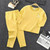 Color: Yellow, Size: 160 - Warm bottoming autumn clothes long pants Q119-CJWJYEYE04914-Yellow-160