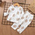 Color: Plaid Bear, Child size: 100cm - Children's Suit Air-conditioning Suit Spring And Summer Q119-CJNT115416629CX