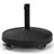 50 LBS Patio Wicker Style Resin Umbrella Base Stand Heavy Duty with Wheels - Color: Black D681-OP70852