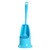 Cylinder Handle Toilet Brush & Base Plastic Cleaning Brush Long Double-sided Portable Bathroom Acces C122-1330161