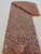 Color: Orange, Width: 120cm, Length: 5 yards - Ni Ai African Sequins Beaded Groom Lace Fabric High  F640-12000047826051669