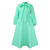 Color: Light Green, Size: S - Puff Sleeve Lace-up Large Skirt High Waist Dress Q119-CJLY201517519SH