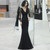 Color: Black Long Sleeve, Size: XS - Fashion Personalized Evening Dress For Women Q119-CJYD202053415OL