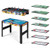 12-in-1 Combo Game Table Set with Foosball Air Hockey Pool Chess and Ping Pong - Color: Multicolor D681-UY10055
