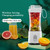 Portable Blender Type-C Rechargeable Juicer Cup Electric Blender for Travel Kitchen 380ml White K484-FQZHE_1RT39VVY