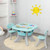 Children Kids Activity Table & Chair Set Play Furniture W/Storage-Blue - Color: Blue D681-HW56085GN