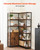  6 Tier Corner Bookshelf, 70" Tall Corner Bookcase with Storage Cabinet, 2 Barn Doors & 10 Storage  E415-ZLSZJSNJTMK7N90ZV001V0