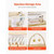  Baby Changing Table, Foldable Diaper Change Station with 2 Fabric Drawers, Side Basket & Hanging R E415-ZDNBTMSHXWDDEP23F001V0
