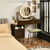 Modern Dressing Table with Storage Cabinet-Black B593-HW67567