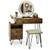 Modern Dressing Table with Storage Cabinet-Black B593-HW67567