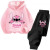 Color: black, Kid Size: 6 - Children Hoodies Stitch Kawaii Fashion Pullover Sweatshirt Anime Trucks F640-12000043623475733