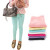 Color: Pink, Kid Size: 4 - Girls Pants Children Kids Pencil Pants Spring Summer Fashion Candy Colors F640-12000033767004647