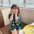 Color: Green, Kid Size: 6T - 2024 INS Children's T-shirt Summer Girls Korean Style Sweet and Cute D F640-12000033290152650