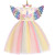 Color: black, Kid Size: 9 - Kids Unicorn Dress for Girls Party Dresses Flower Appliques Ball Gown L F640-12000029057838059