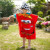 Color: Red - Disney Kids Hooded Bath Towel Child Breathable Beach Towel Mickey Minnie McQueen Car C F640-12000037001016776