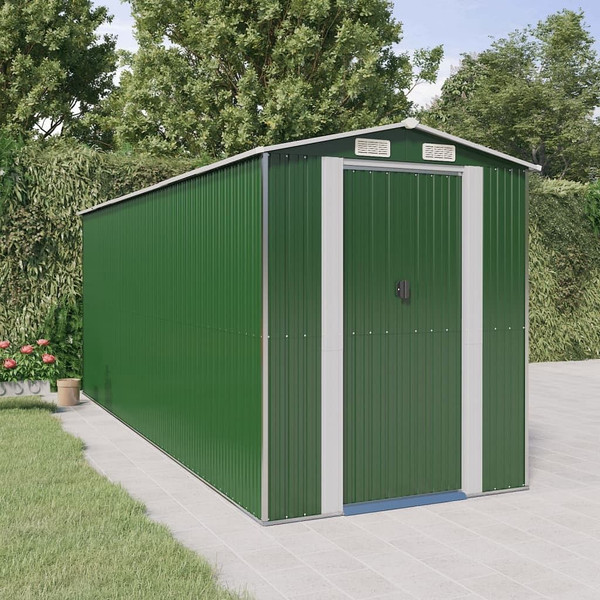  Garden Shed Green Galvanized Steel Medium Garden Shed A949-3147431