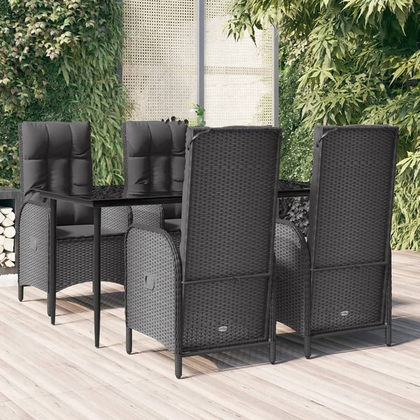  Garden Dining Set Black A949-3185171