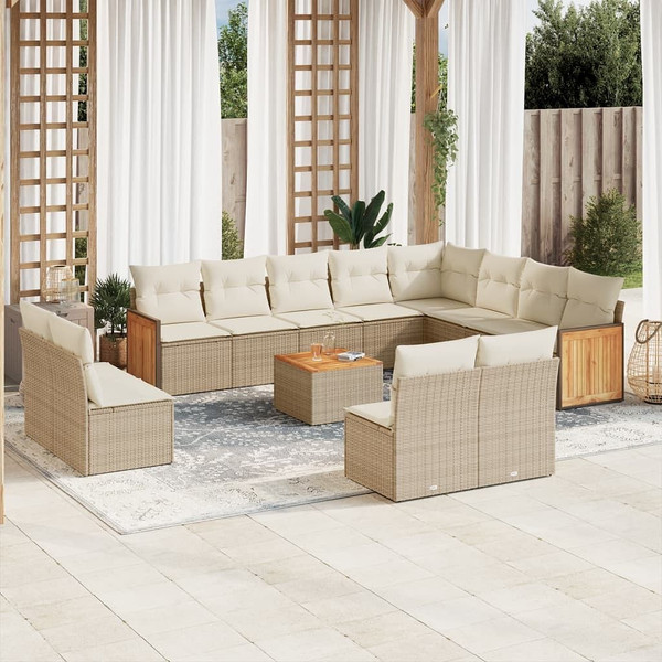  Garden Sofa Set Beige A949-3228158