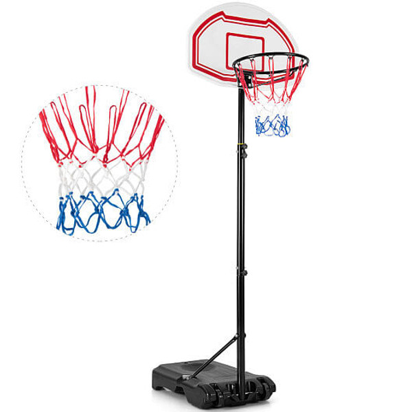 Height Adjustable Basketball Hoop with 2 Nets and Fillable Base B593-SP37815