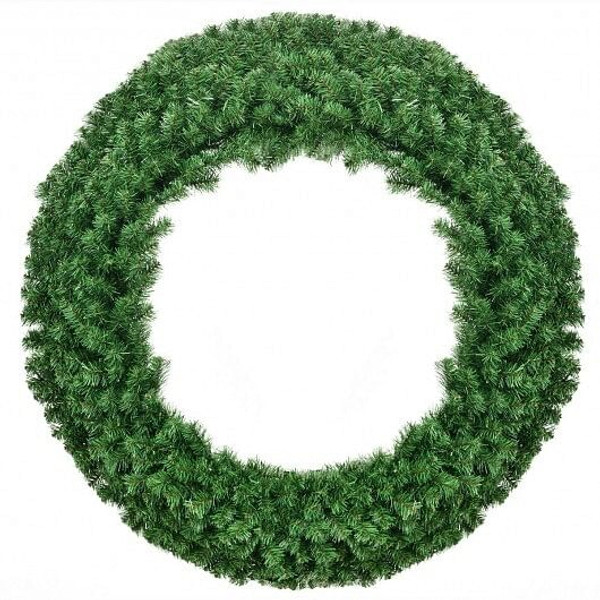 48 Inch Pre-lit Cordless Artificial Christmas Wreath B593-CM22821