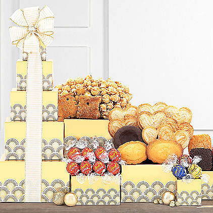 Sweet Sophistication: Lindt Chocolate & Sweets Gift Tower Z954-WC-510
