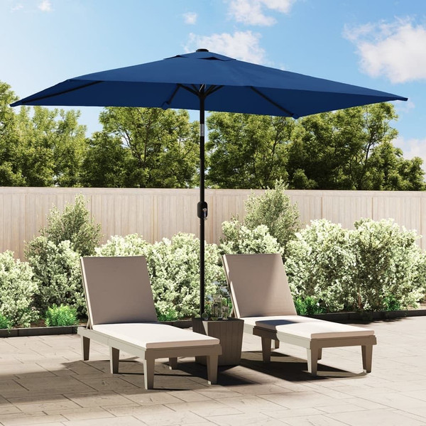  Garden Parasol Azure Polyester 118.1x78.7 in Tiltable A949-47129